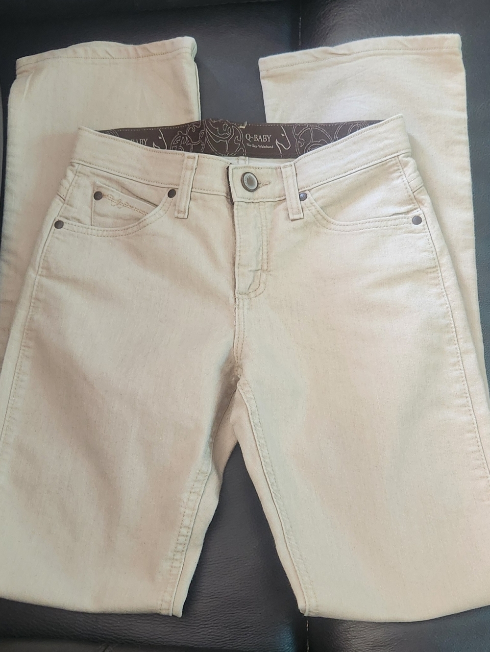 Wrangler Tan Denim Q-Baby Jeans
